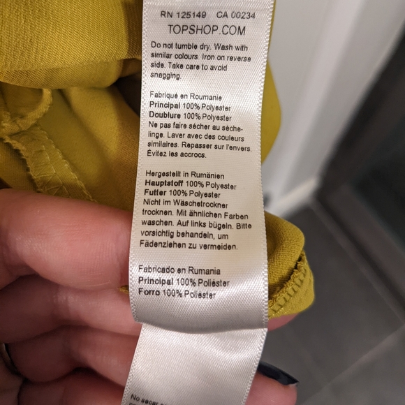 Top Shop Twist Drape Playsuit - Size 8 - Excellent Condition - Picture 5 of 5